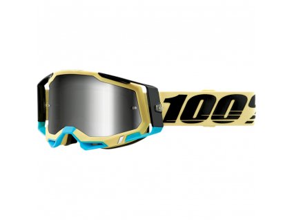 MX Okuliare 100% RACECRAFT 2 Goggle Airblastirror Silver Lens
