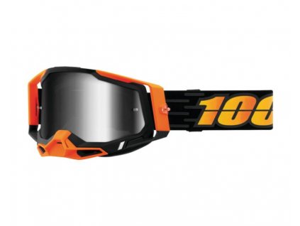 MX Okuliare 100% RACECRAFT 2 Goggle Costume 2irror Silver Lens