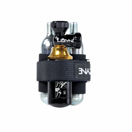Sada na opravu bezdušových plášťov Lezyne Tubeless Co2 Blaster Black/Gold