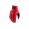 100% Cognito D3O, rukavice - Red/Black