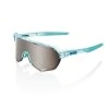 100% S2 Polished Translucent Mint, cyklistické okuliare - HiPER Silver Mirror Lens
