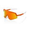 100% Glendale, okuliare - Soft Tact Neon Orange/HiPER Red Multilayer Mirror Lens