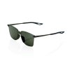 100% Legere Square, okuliare - Soft Tact Army Green - Grey Green Lens