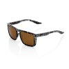 100% Renshaw, okuliare - Matte Black Havana - Bronze Lens