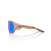 100% Norvik, cyklistické okuliare - Matte Copper Chromium - Blue Multilayer Mirror Lens