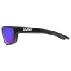 UVEX Sportstyle 706 CV, okuliare - Black Matt/Mirror Blue