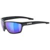 UVEX Sportstyle 706 CV, okuliare - Black Matt/Mirror Blue