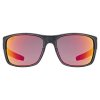 UVEX Esntl Urban, okuliare - Black Matt/Mirror Red