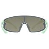 Uvex Skyryse Jr, detské okuliare - GREY-GREEN MATT/MIR.BLUE