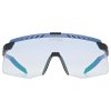 Uvex Pace Stage S V, cyklistické okuliare - BLACK MATT/MIR.BLUE