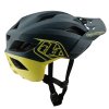 TLD Flowline Se, prilba - Badge Gray/ Glo Yellow