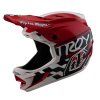 Tld D4 Polyacrylite, prilba - Fifty-50 White/Red