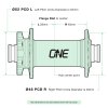 OneUpComponents FrontHub PCD Flange Measurements