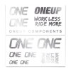 OneUp Decal Kit polep na riadítka - Silver
