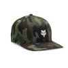 Fox Head Camo Tech Flexfit Hat, šiltovka - Green Camo