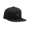 Fox Head Snapback Hat, pánska šiltovka - Black/Charcoal