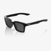 100% Erba Polished Black, cyklistické okuliare - Grey Polarized Lens