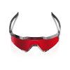 100% Speedcraft Mlb Polished Translucent Grey, okuliare - HiPER Fire Red Mirror Lens