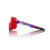 100% S3 Fdj Gloss Translucent Red/Blue, okuliare - HiPER Fire Red Mirror Lens