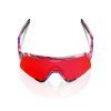 100% S3 Fdj Gloss Translucent Red/Blue, okuliare - HiPER Fire Red Mirror Lens