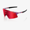 100% Aerocraft Fdj Gloss Translucent Red/Blue, okuliare - HiPER Fire Red Mirror Lens