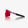 100% Aerocraft Fdj Gloss Translucent Red/Blue, okuliare - HiPER Fire Red Mirror Lens