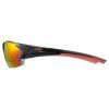 Uvex Blaze Iii, okuliare - Black Red / Mir.Red