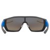 Uvex Mtn Style P, okuliare - Black-Blue Matt/Mir.Blu