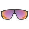 Uvex Mtn Style P, okuliare - Black-Grey Matt/Mir.Red