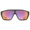 Uvex Mtn Style P, okuliare - Black-Grey Matt/Mir.Red