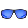 Uvex Sportstyle 706, okuliare - Black Mat / Mir.Blue