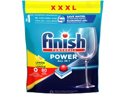 FINISH All-in-1 tablety do umývačky 80ks Lemon