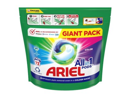 ARIEL gélove tablety 72ks Color