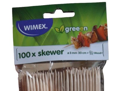 Špajdle drevené ostré 30cm 100ks