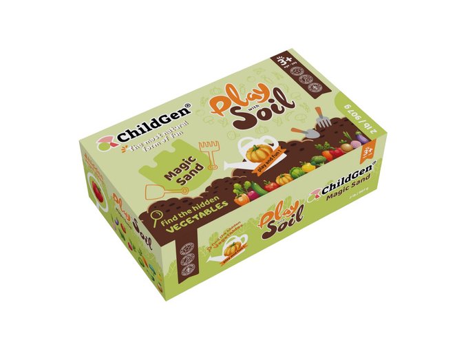 cze pm ChildGen Kineticky pisek Magicka puda se zeleninou 100 prirodni 907 g v nadobe 308 1