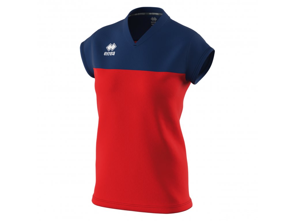 ERREA dámské dresové triko BESSY BARVA: červená - tmavě modrá, Velikost: M