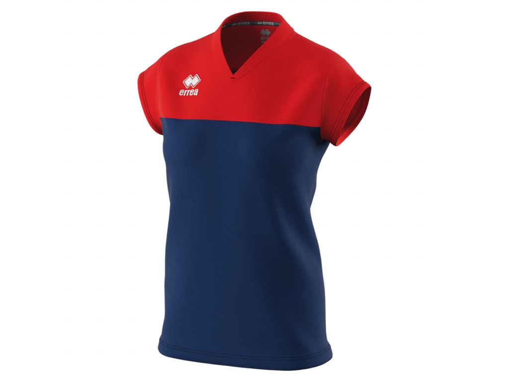 ERREA dámské dresové triko BESSY BARVA: tmavě modrá - červená, Velikost: L
