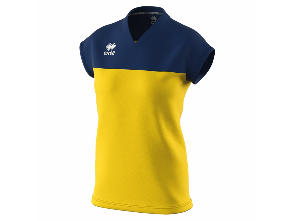 ERREA dámské dresové triko BESSY BARVA: žlutá - tmavě modrá, Velikost: L