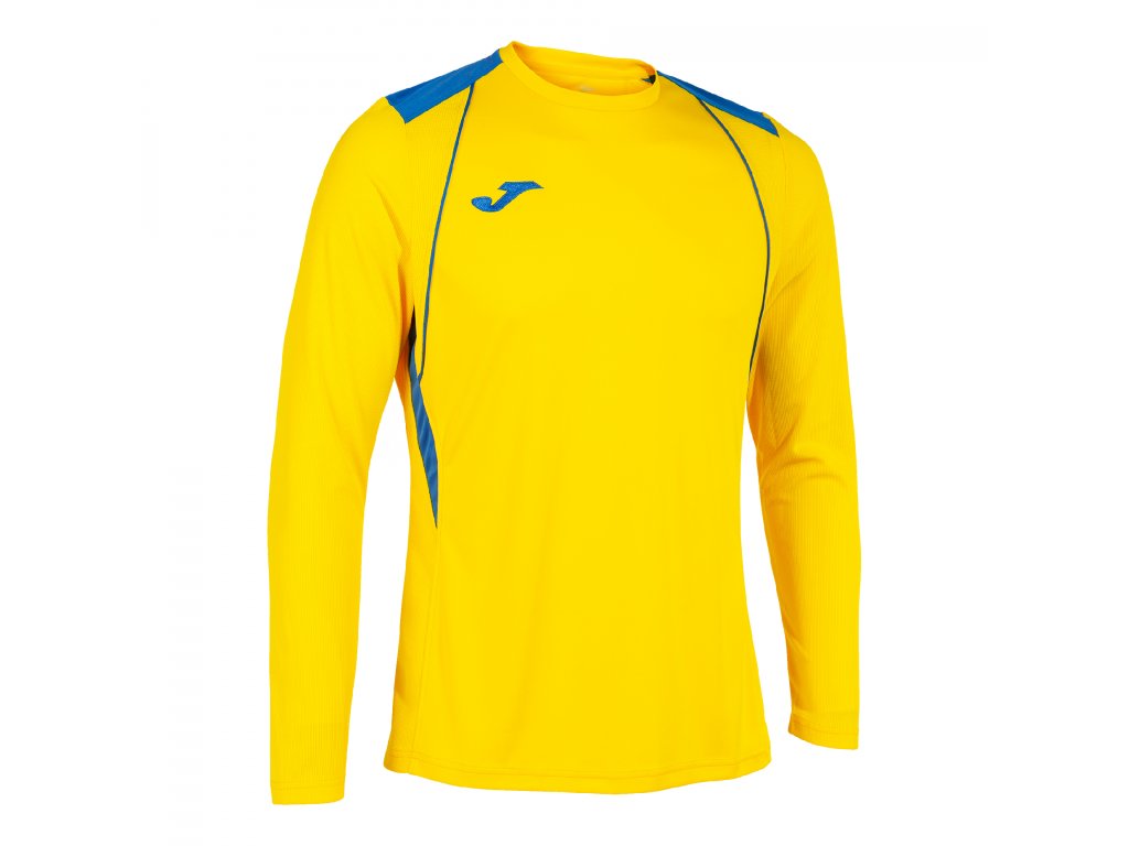 JOMA triko s dlouhým rukávem CHAMPIONSHIP VII BARVA: 907 žlutá - modrá, Velikost: 3XS
