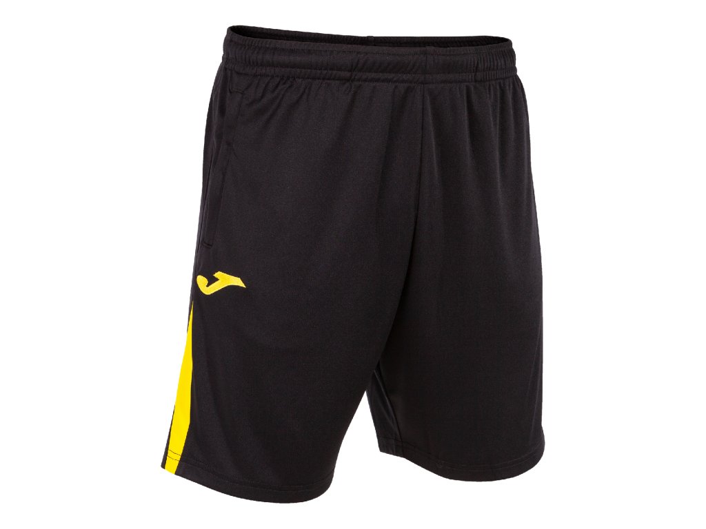 JOMA tréninkové šortky CHAMPIONSHIP VII BARVA: 109 černá - žlutá, Velikost: XS