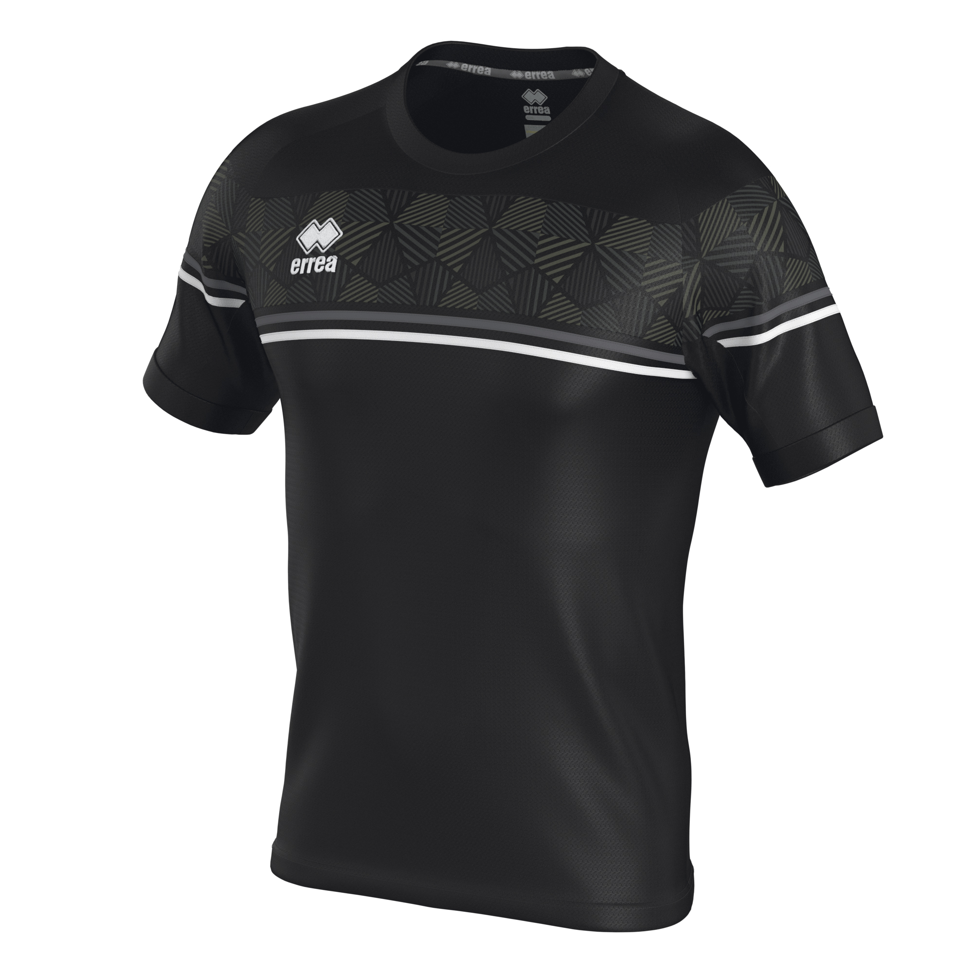 ERREA´ dresové triko DIAMANTIS BARVA: černá - antracit - bílá, Velikost: XL