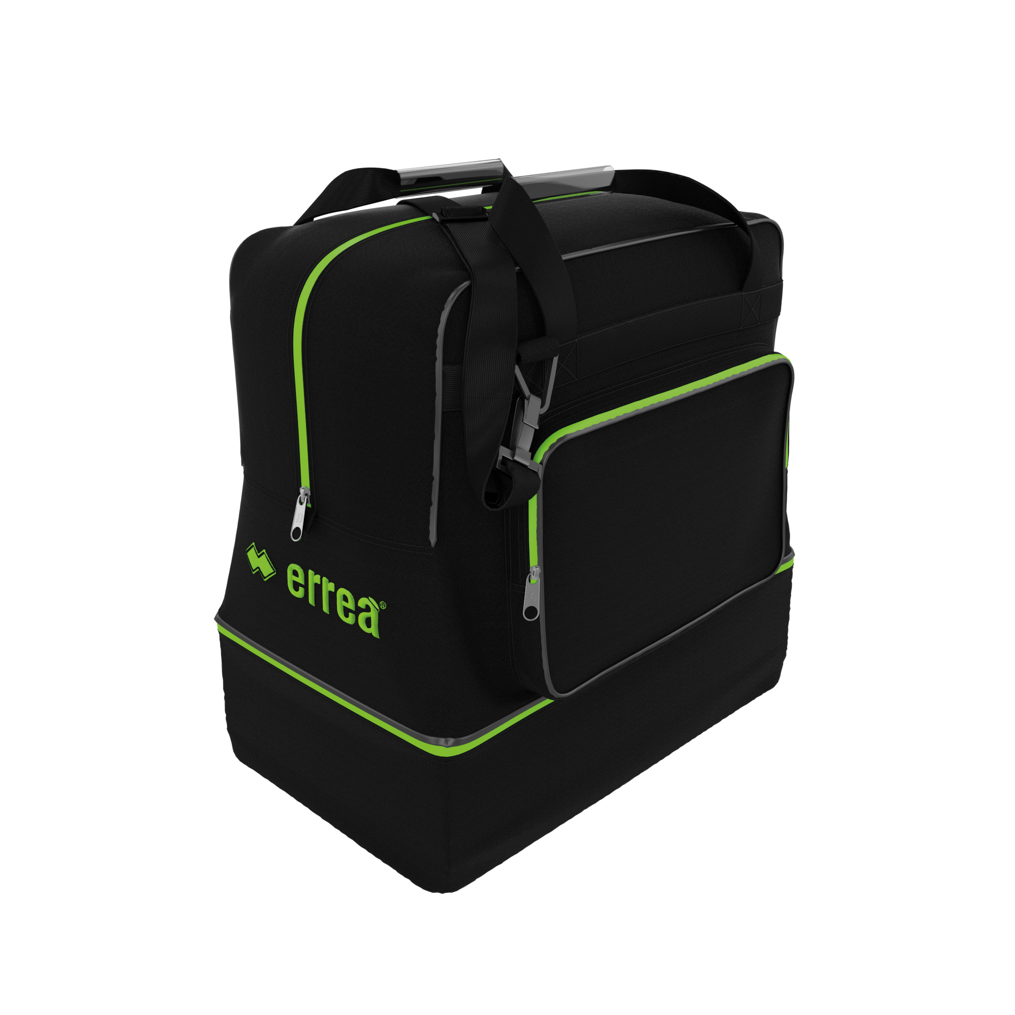 ERREA sportovní taška s dvojitým dnem BASIC LARGE BARVA: černá - neon zelená