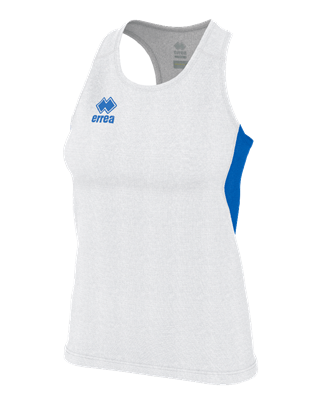 ERREA dámské atletické tílko SMITH BARVA: bílá - modrá, Velikost: XL
