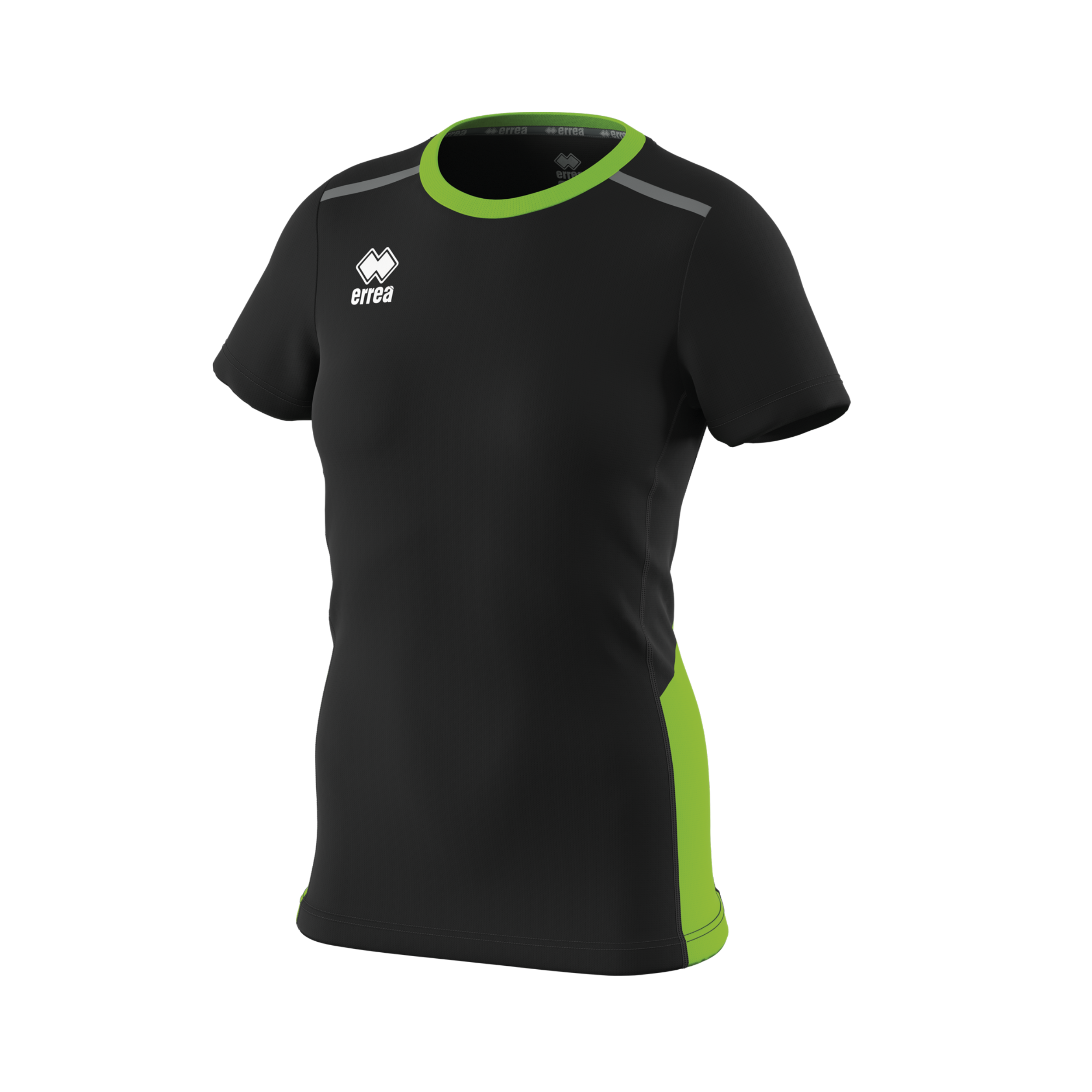 ERREA dámské běžecké triko KONNOR BARVA: černá - neon zelená, Velikost: M
