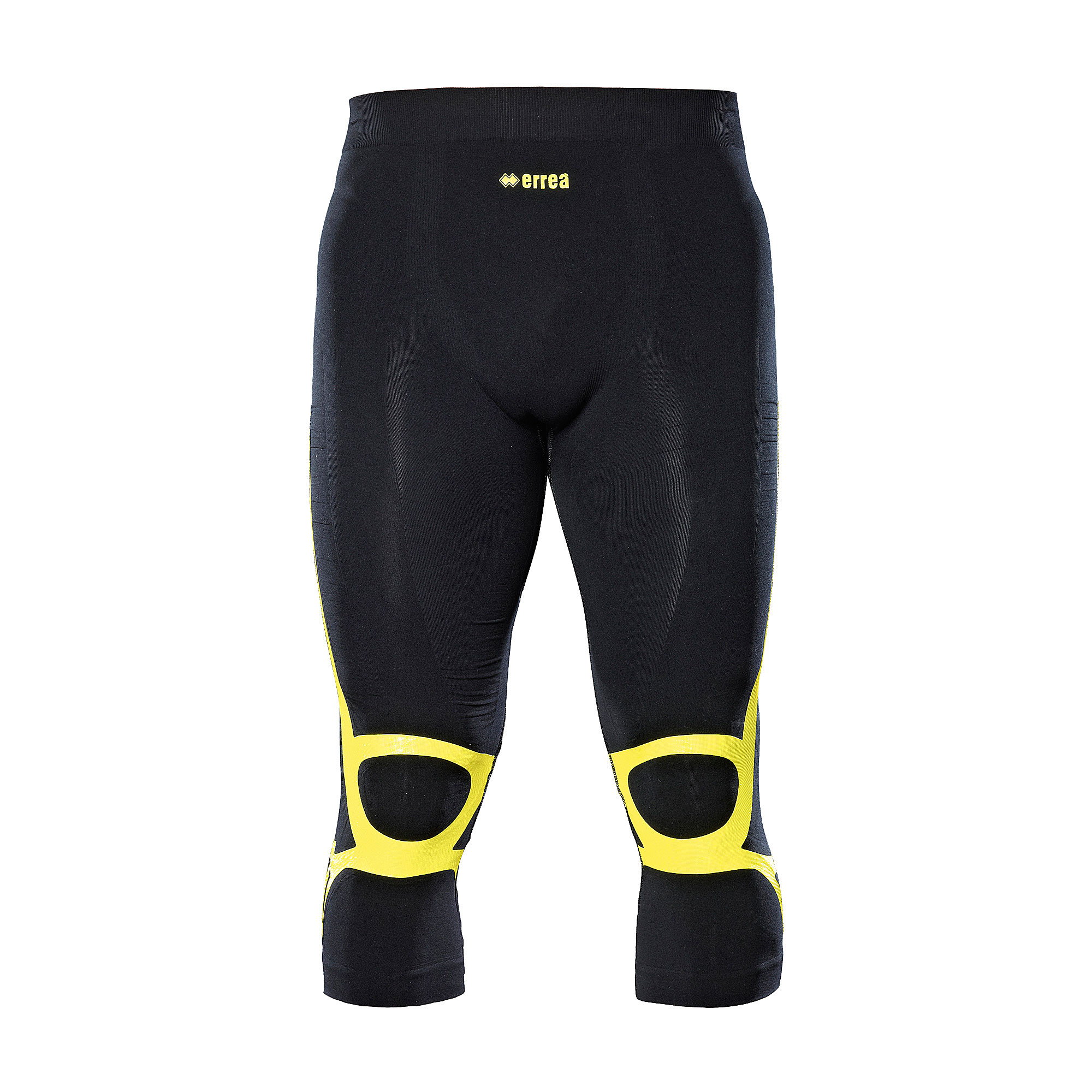 ERREA 3/4 spodní kalhoty CALEYO BARVA: černá - neon žlutá, Velikost: L