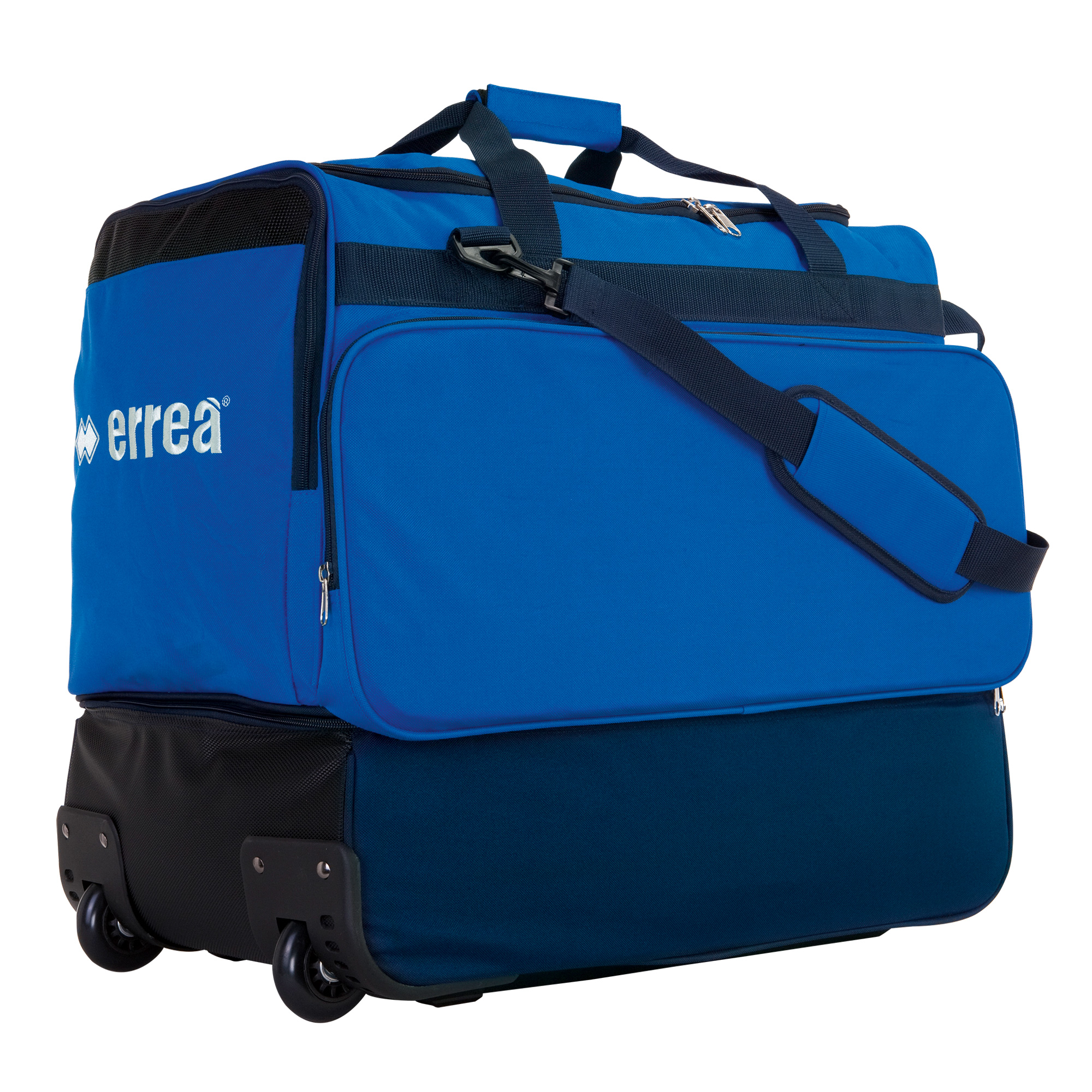 ERREA sportovní taška s dvojitým dnem a pojezdem PRO BARVA: modrá - tmavě modrá