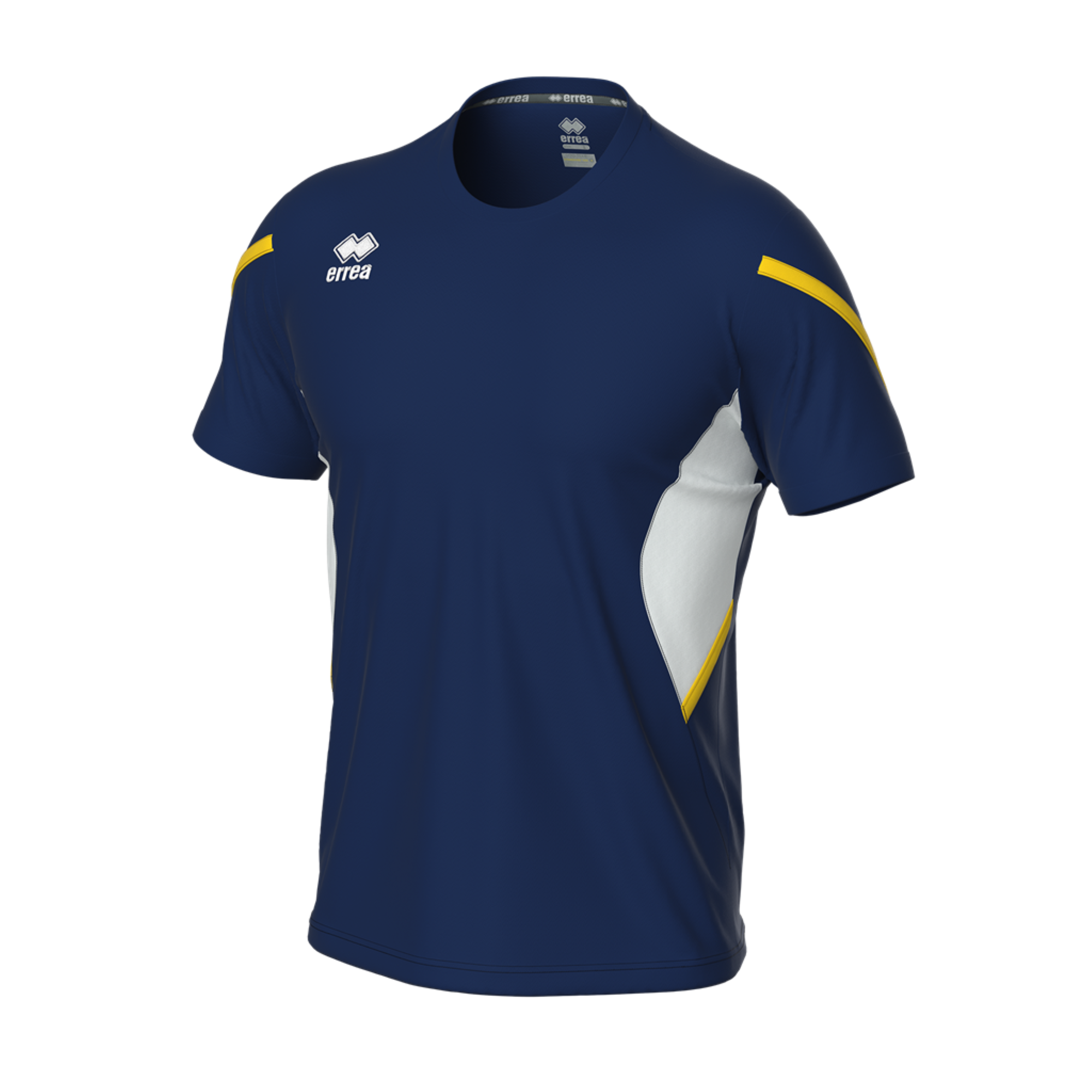 ERREA dresové triko CURTIS BARVA: tmavě modrá - bílá - žlutá, Velikost: L