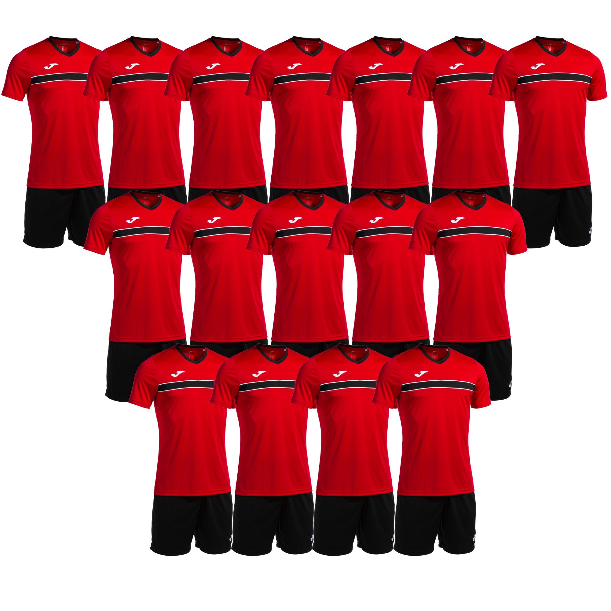 JOMA dresový set VICTORY BARVA: červená - černá, Velikost: M
