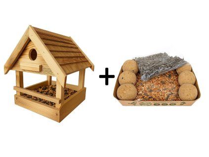 Drevené krmítko pre vtáky 33x30x30 1