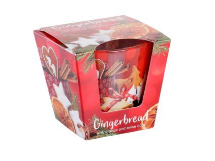 GINGERBREAD 115g sviečka v skle Bartek